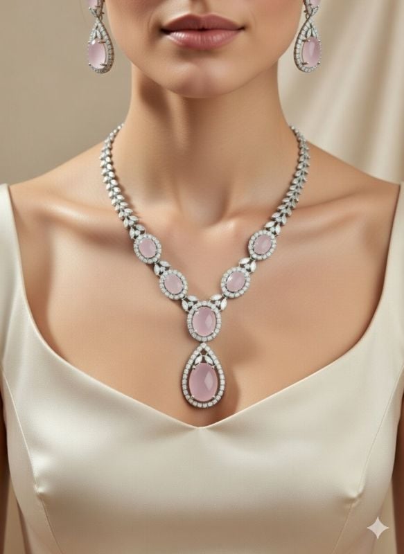 American Diamond Necklace- AD064