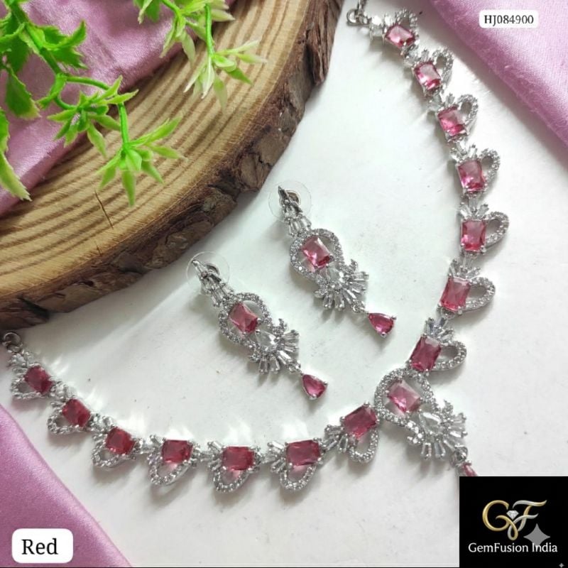 American Diamond Necklace- AD012