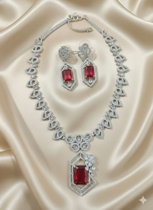 American Diamond Necklace- AD062