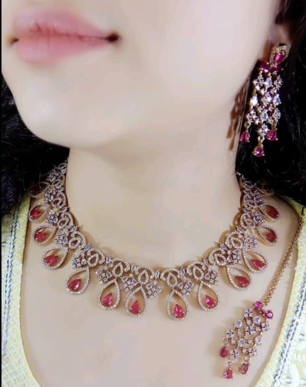 American Diamond Necklace- AD016