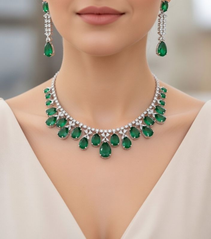 American Diamond Necklace- AD019