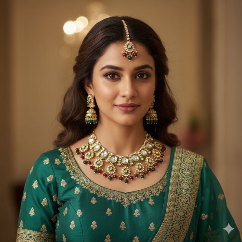 Latest Stylish Fancy Choker Necklace Set-SB010