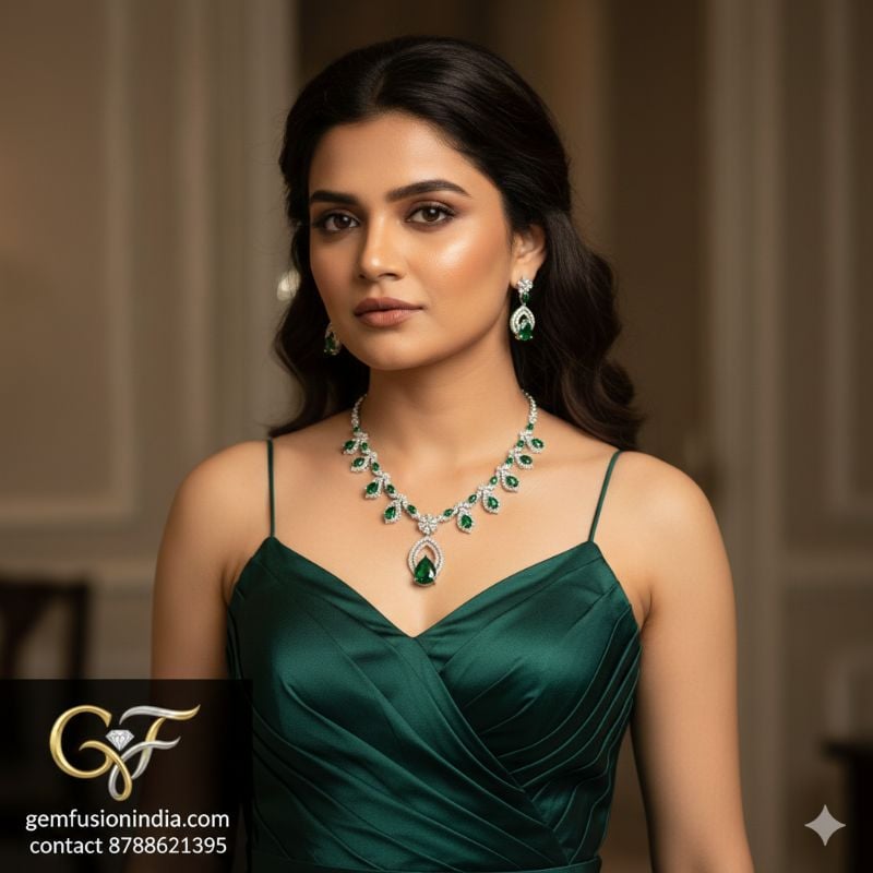 American Diamond Necklace- AD010