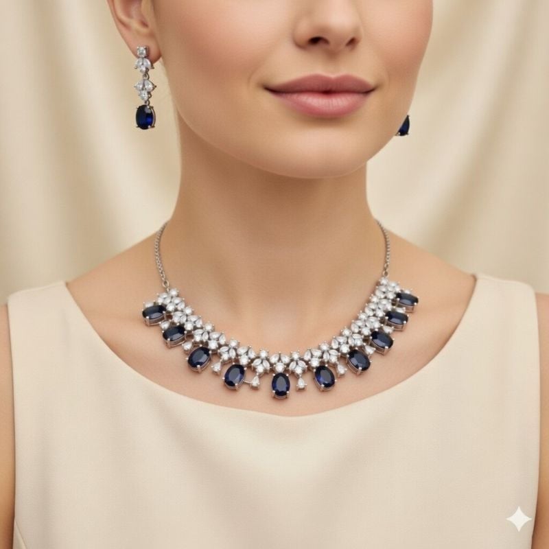 American Diamond Necklace- AD049