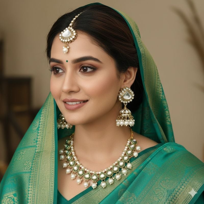 Latest Stylish Fancy Choker Necklace Set-SB008