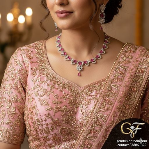 American Diamond Necklace- AD012