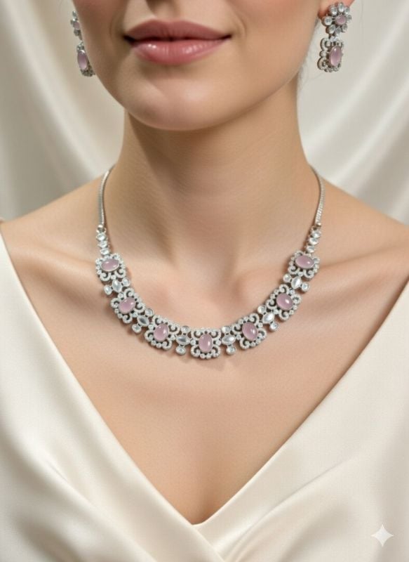 American Diamond Necklace- AD056