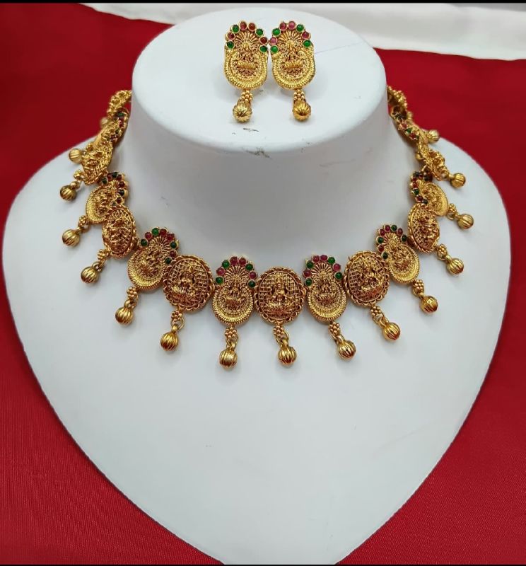 Traditional Temple Necklace Set-GP032