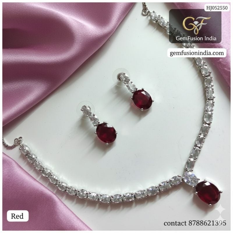 American Diamond Necklace- AD008