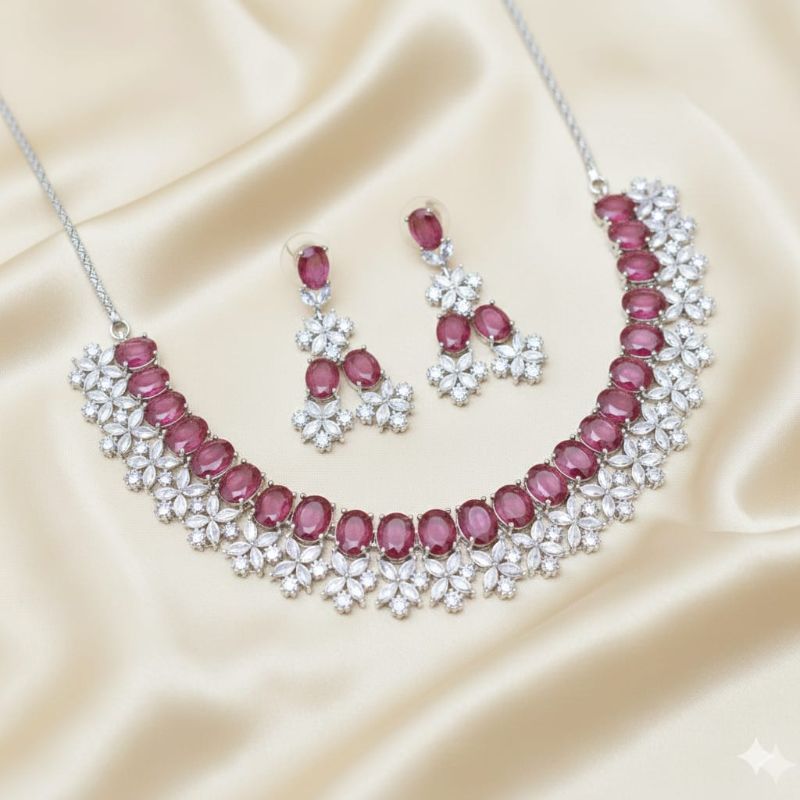 American Diamond Necklace- AD052