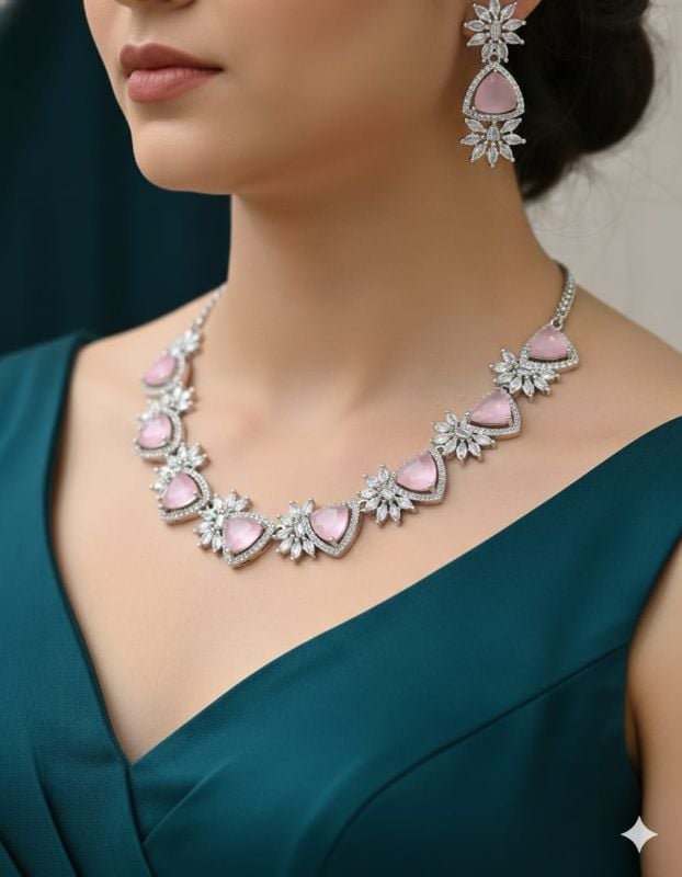 American Diamond Necklace- AD024