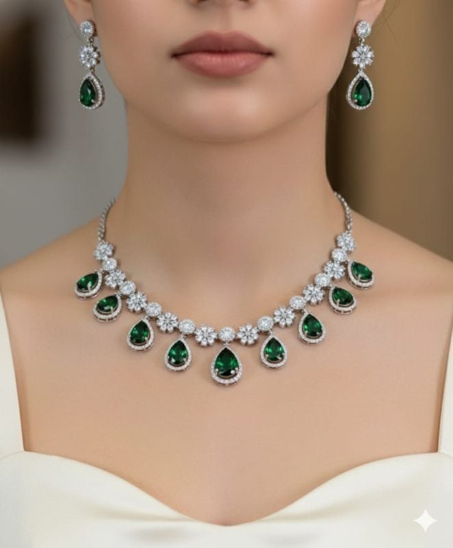 American Diamond Necklace- AD032