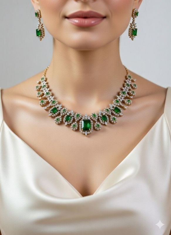 American Diamond Necklace- AD036