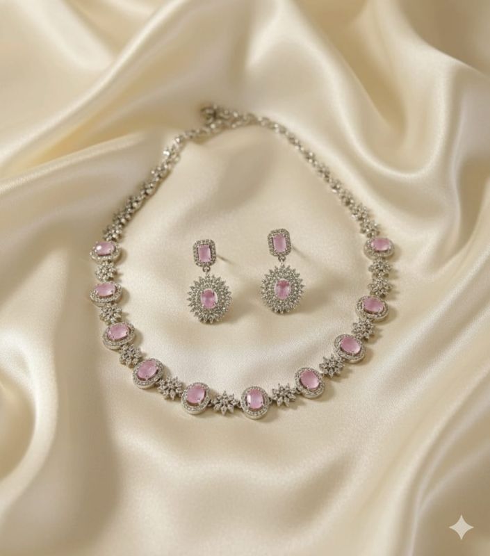 American Diamond Necklace- AD076