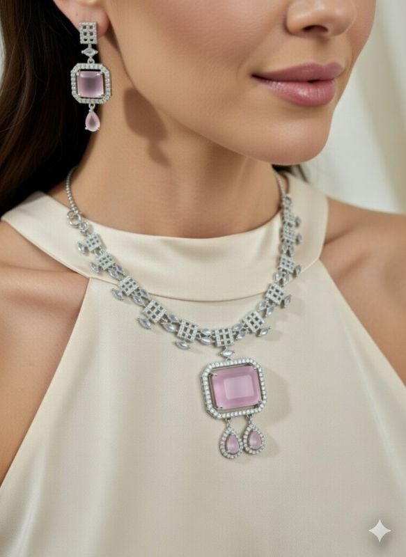 American Diamond Necklace- AD061