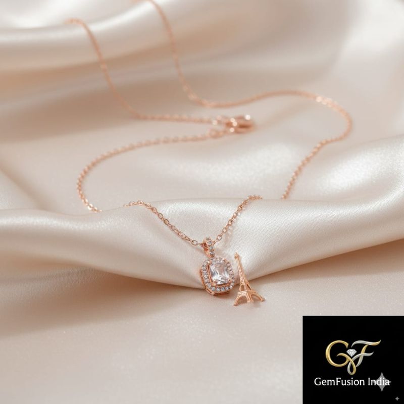 Austrian Crystal Water Drop Pendant Necklace With Chain For Women- P0017