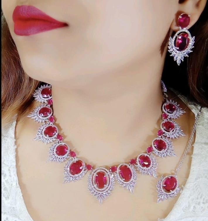 American Diamond Necklace- AD035