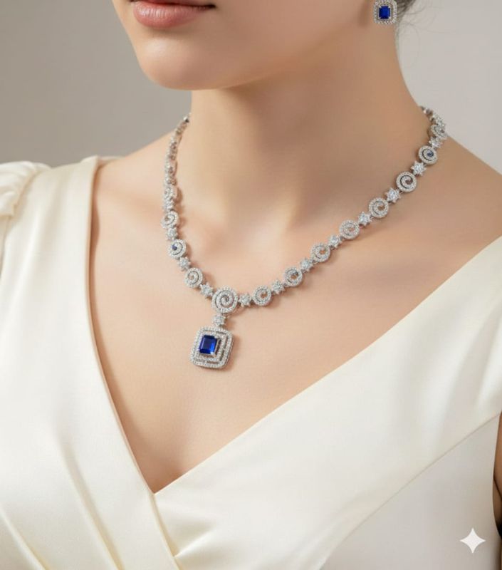 American Diamond Necklace- AD074