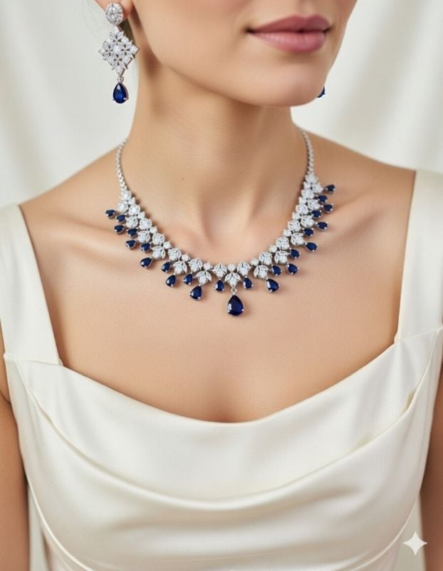 American Diamond Necklace- AD017