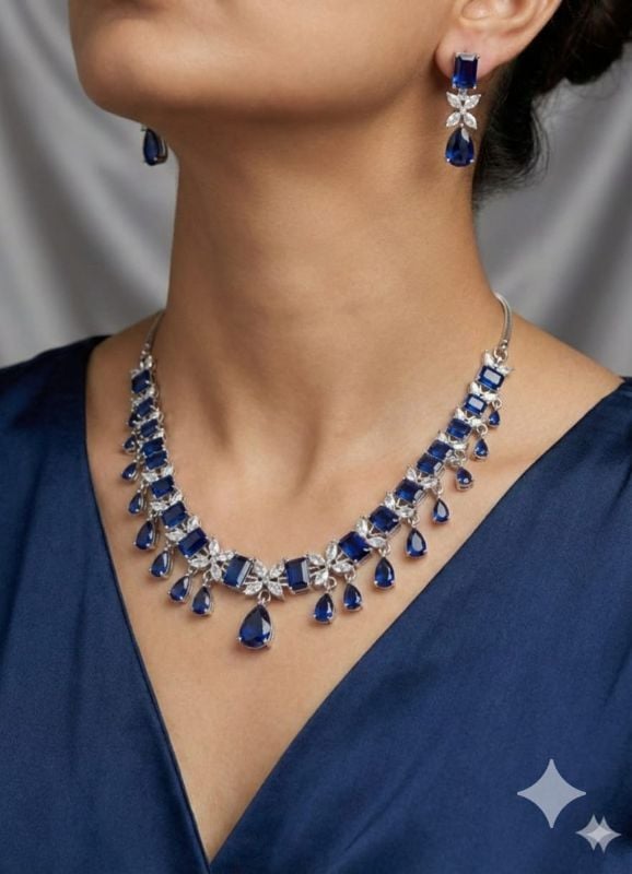 American Diamond Necklace- AD068