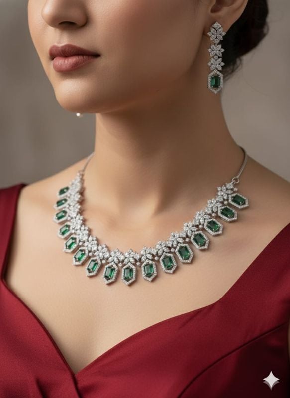 American Diamond Necklace- AD070