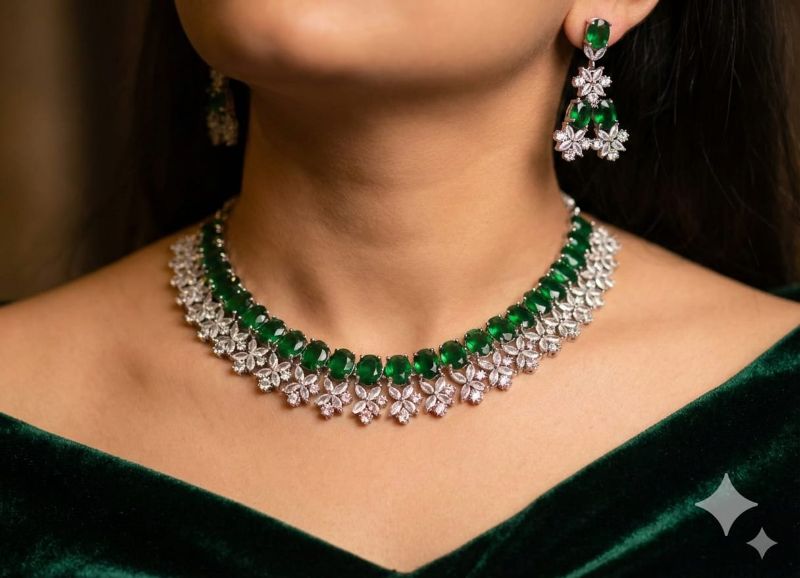 American Diamond Necklace- AD053