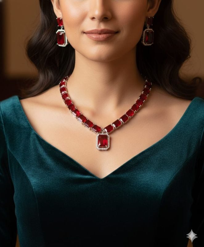 American Diamond Necklace- AD014