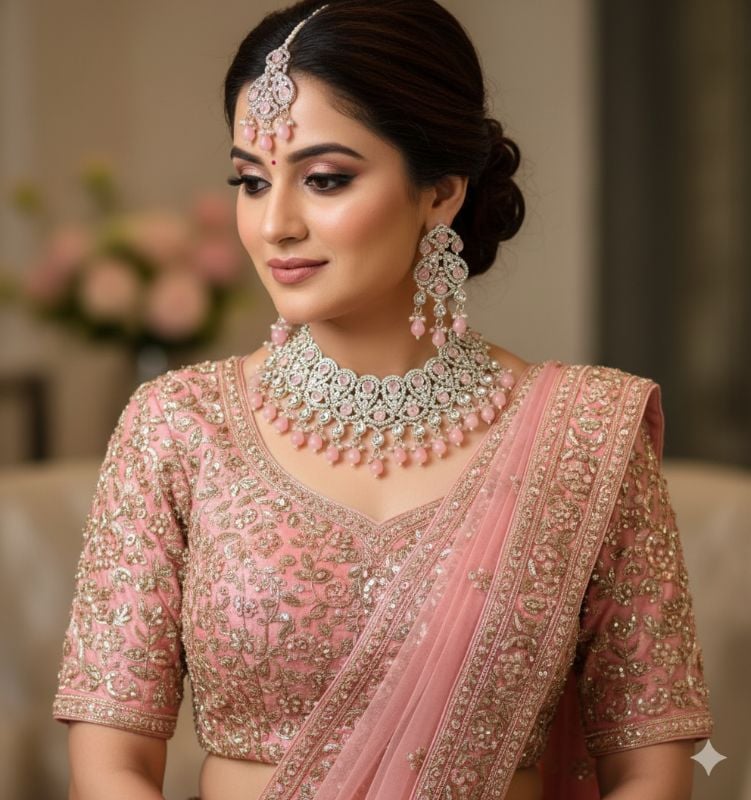 Latest Stylish Fancy Choker Necklace Set-SB011