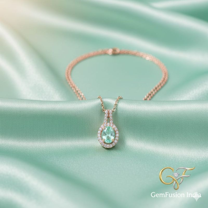 Austrian Crystal Water Drop Pendant Necklace With Chain For Women- P0023