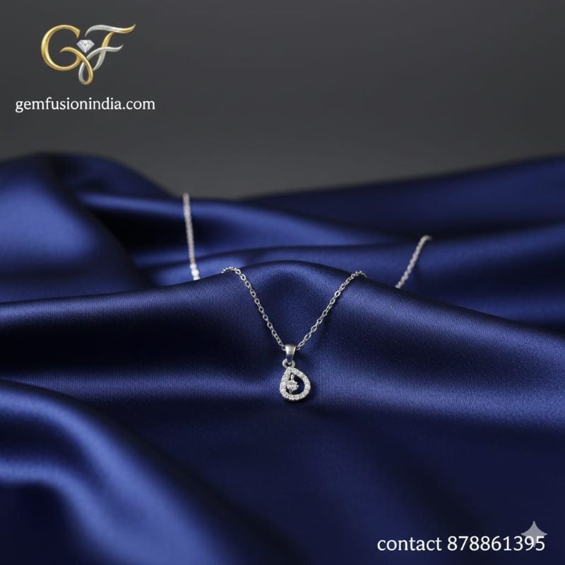 Austrian Crystal Water Drop Pendant Necklace With Chain For Women- P004