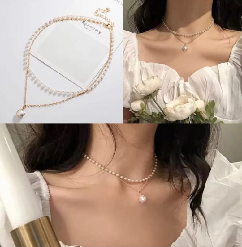 Silver Plated Luxury American Diamond Tear Drop Halo Crystal Pendant & Earrings Jewellery Set For Women & Gift For Girls - P0093