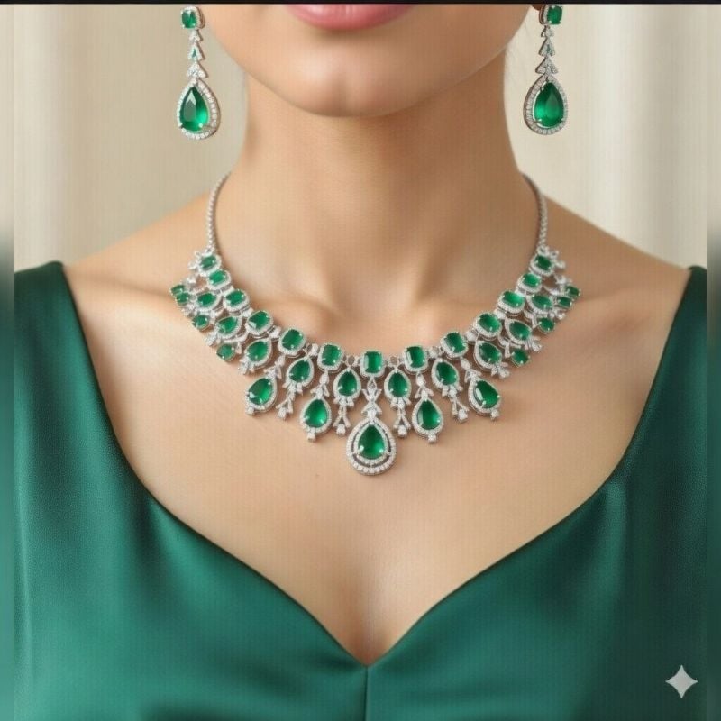 American Diamond Necklace- AD025