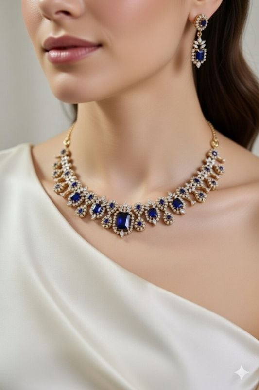 American Diamond Necklace- AD037