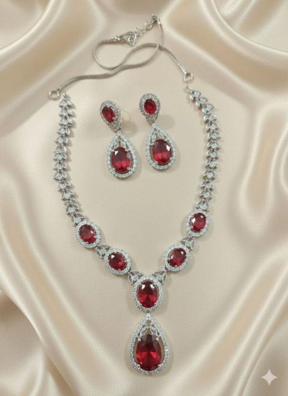 American Diamond Necklace- AD065