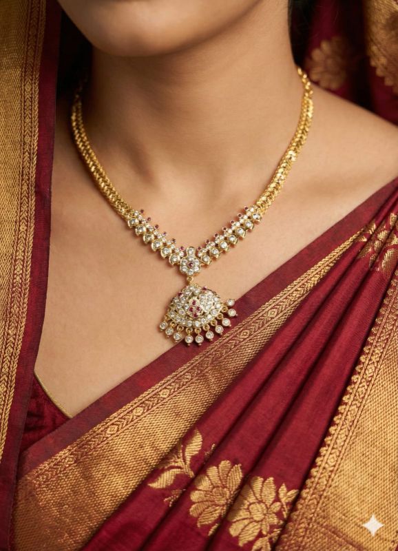 Indian Traditional Copper Necklace Set-GP046