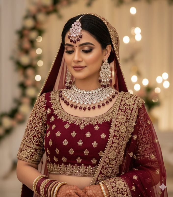 Latest Stylish Fancy Choker Necklace Set-SB022