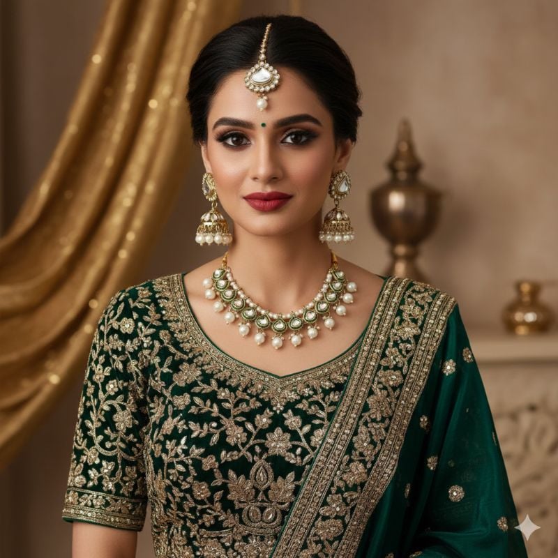 Latest Stylish Fancy Choker Necklace Set-SB008