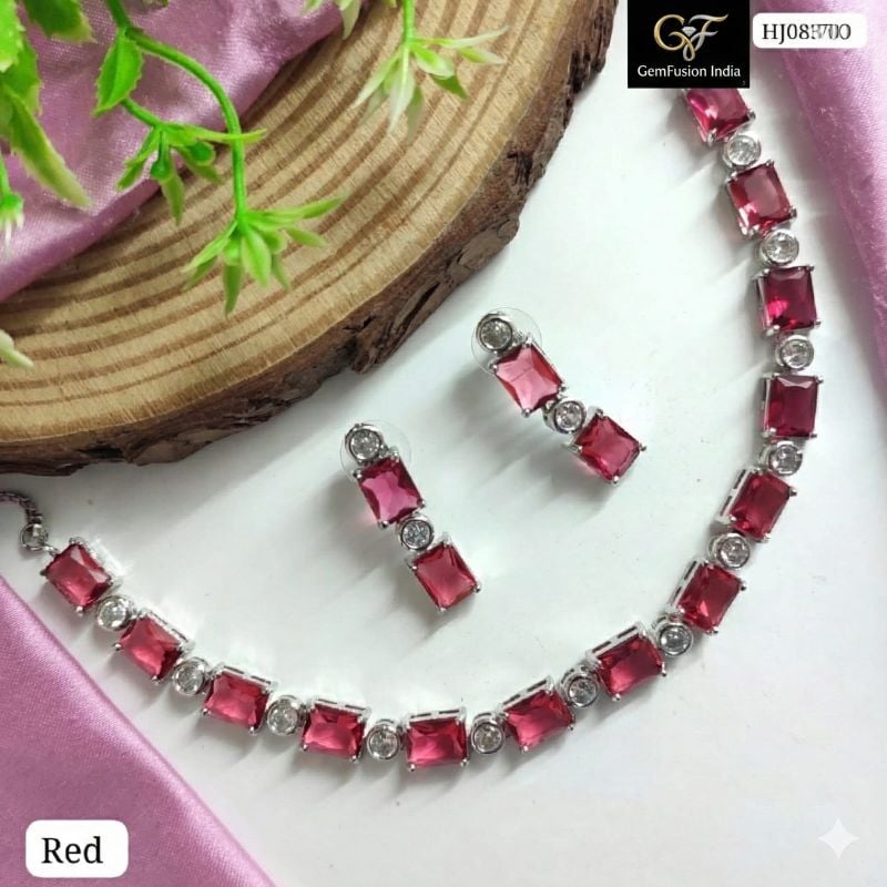 American Diamond Necklace- AD011