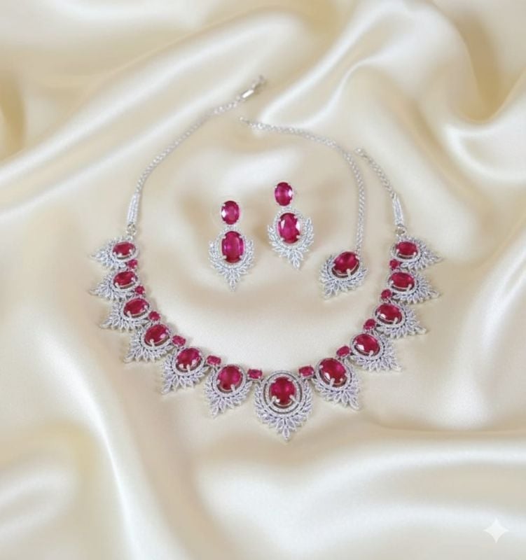 American Diamond Necklace- AD035