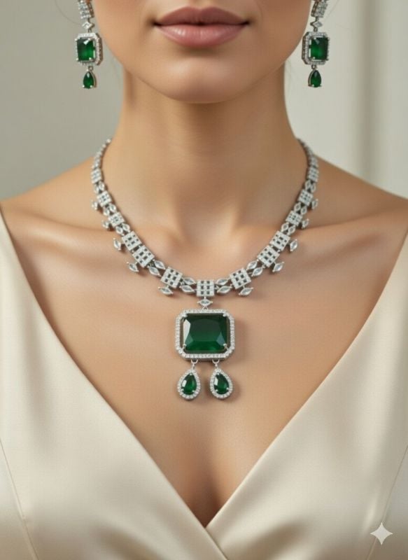 American Diamond Necklace- AD060