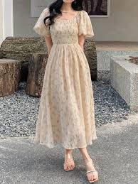 Dress Vintage Peach