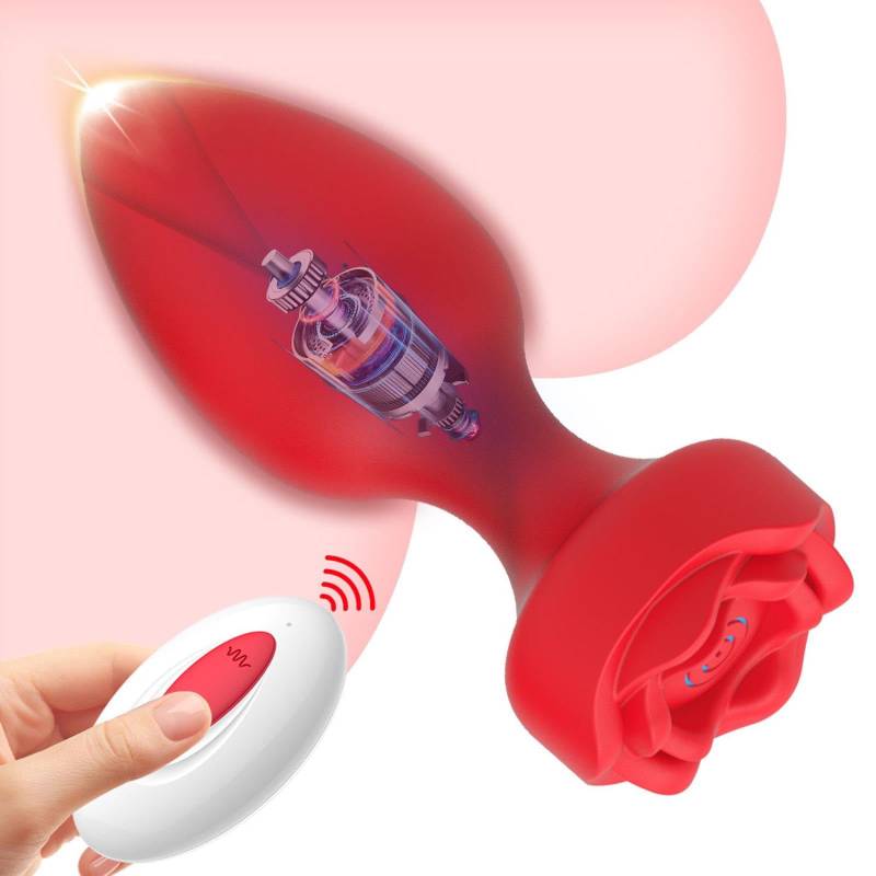 Plug diseño de rosa con mando inalámbrico