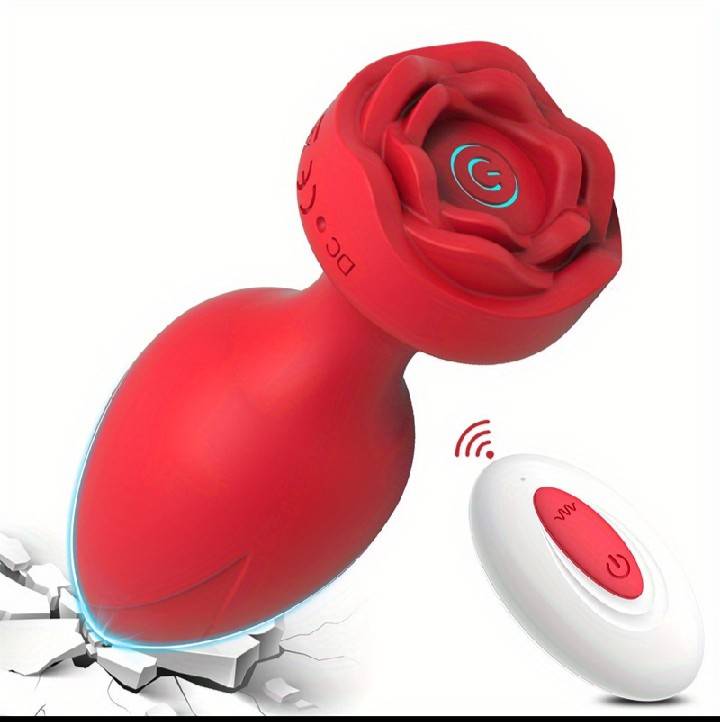 Plug diseño de rosa con mando inalámbrico