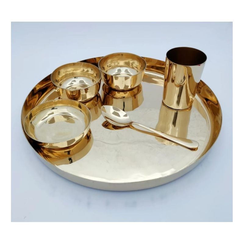 kansa / Bronze Thali set plain