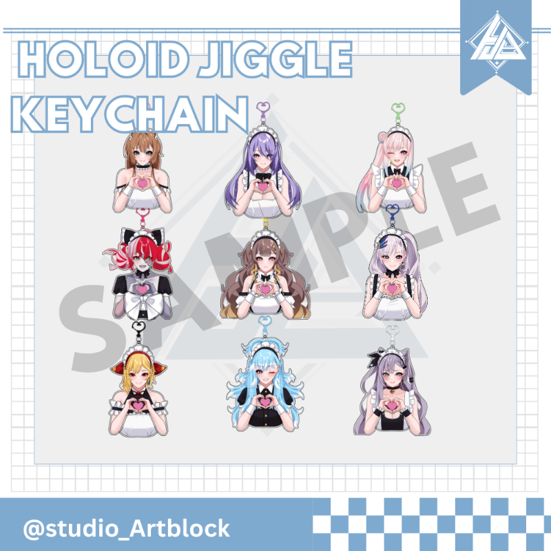 HoloID Jiggle Keychain [Artblock]