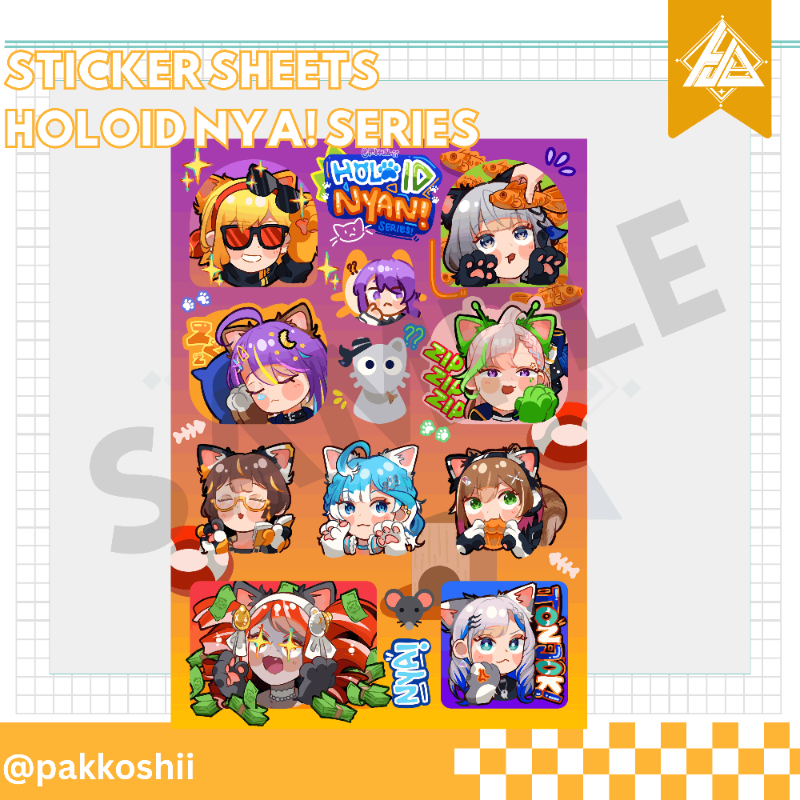 Sticker Sheets HoloID NYA! series [Fiya/Pakosshii]