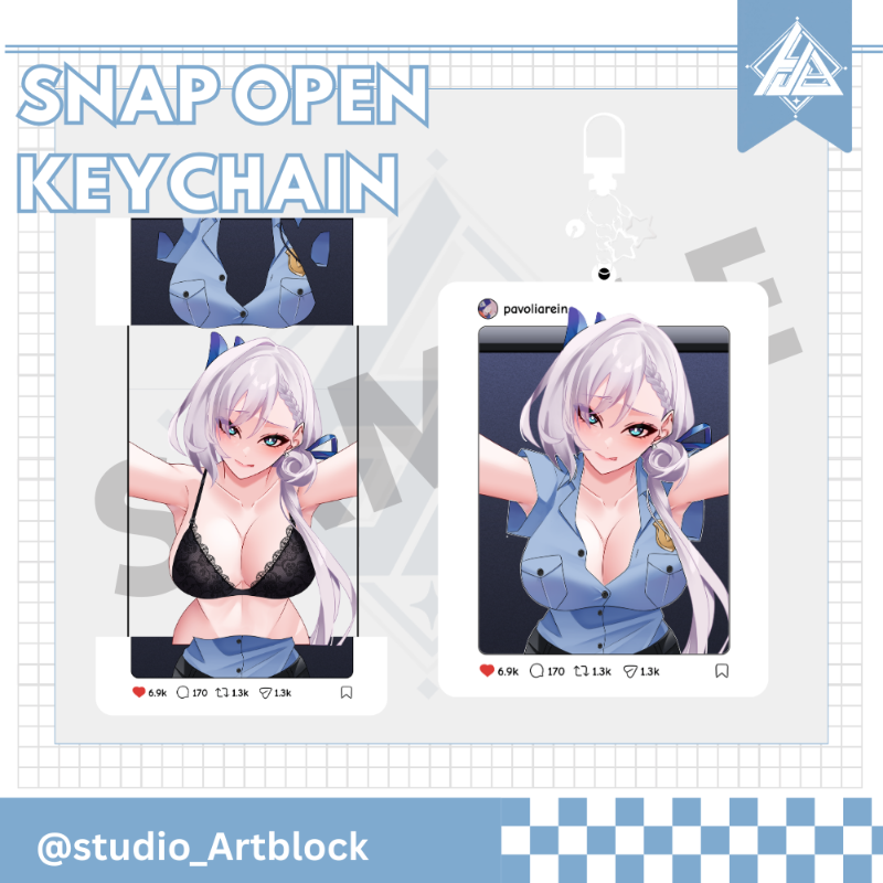 Snap open Keychain Reine [Artblock]