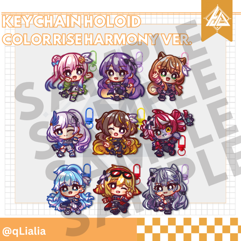 Keychain HoloID Color Rise Harmony (CRH) ver. [Qlialia]