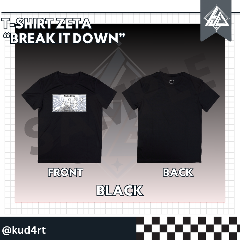 T-Shirt Zeta "Break it Down" [Kuda]