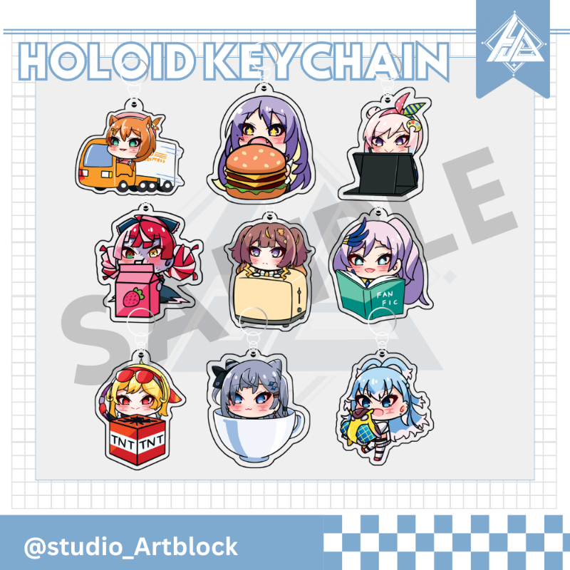 HoloID Acrylic Keychain[Artblock]